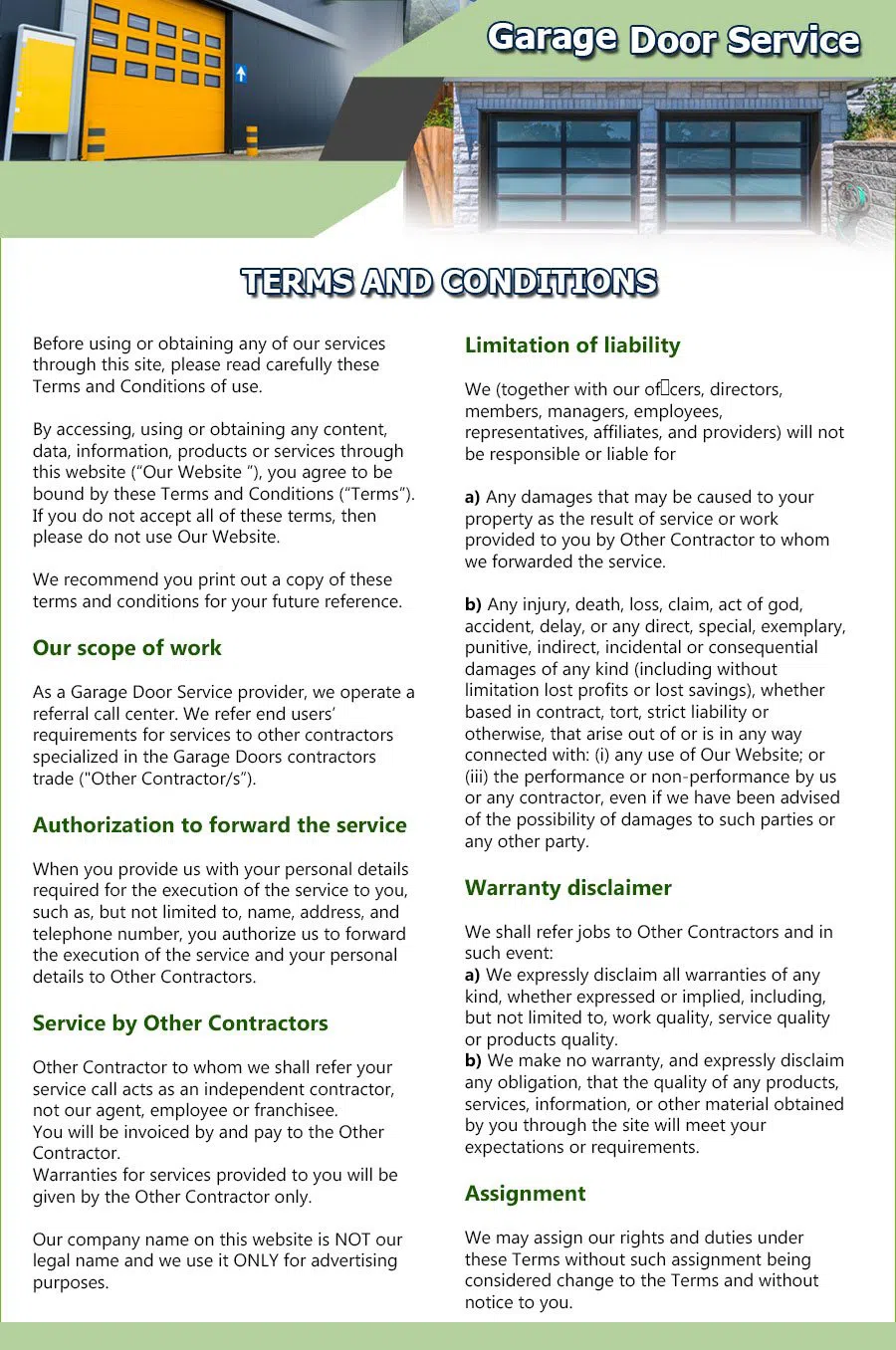 Expert Garage Doors Repairs Germantown, MD 301-969-3273